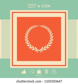 Laurel wreath - elegant symbol
