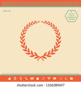 Laurel wreath - elegant symbol
