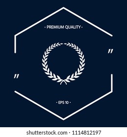 Laurel wreath - elegant symbol