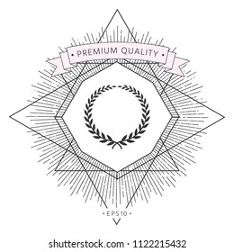 Laurel wreath - elegant symbol