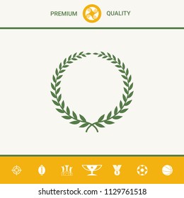 Laurel wreath - elegant symbol