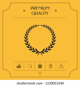Laurel wreath - elegant symbol