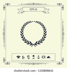 Laurel wreath - elegant symbol