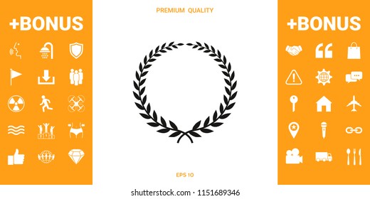 Laurel wreath - elegant symbol