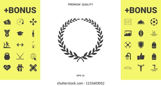 Laurel wreath - elegant symbol