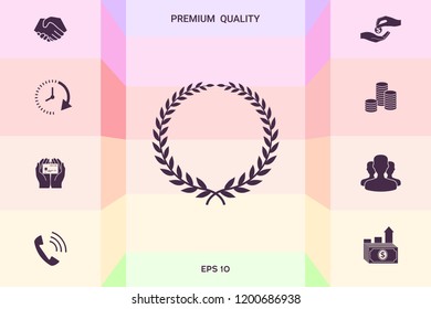 Laurel wreath - elegant symbol