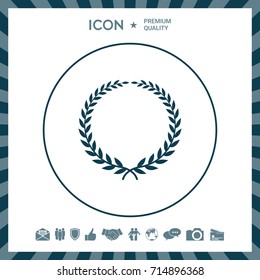 Laurel wreath - elegant symbol