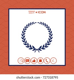 Laurel wreath - elegant symbol
