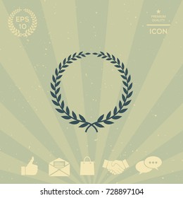 Laurel wreath - elegant symbol