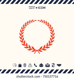 Laurel wreath - elegant symbol