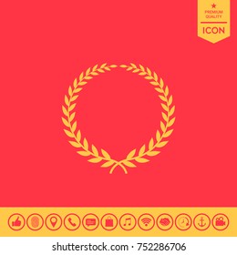 Laurel wreath - elegant symbol
