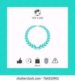 Laurel wreath - elegant symbol