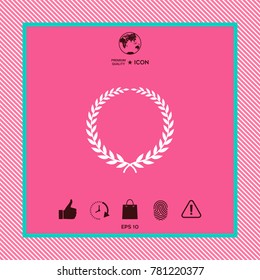 Laurel wreath - elegant symbol