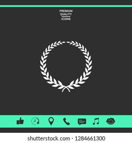 Laurel wreath - elegant symbol. Graphic elements for your design