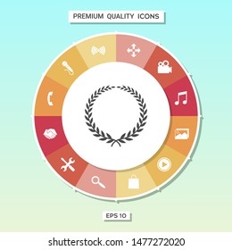 Laurel wreath - elegant symbol. Graphic elements for your design