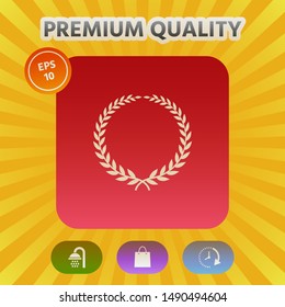 Laurel wreath - elegant symbol. Graphic elements for your design