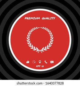 Laurel wreath - elegant symbol. Graphic elements for your design