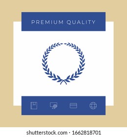 Laurel wreath - elegant symbol. Graphic elements for your design