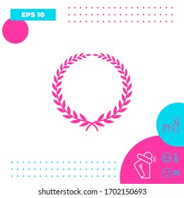 Laurel wreath - elegant symbol. Graphic elements for your design