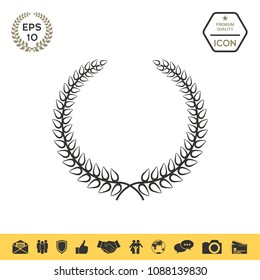 Laurel wreath - elegant symbol for yor design