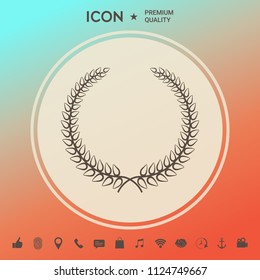 Laurel wreath - elegant symbol for yor design