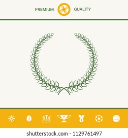 Laurel wreath - elegant symbol for yor design