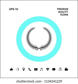 Laurel wreath - elegant symbol for yor design