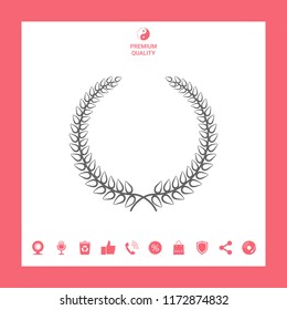 Laurel wreath - elegant symbol for yor design