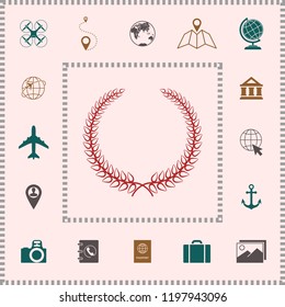 Laurel wreath - elegant symbol for yor design
