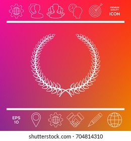 Laurel wreath - elegant symbol for yor design