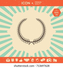 Laurel wreath - elegant symbol for yor design