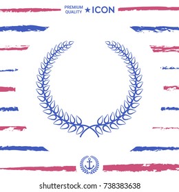 Laurel wreath - elegant symbol for yor design