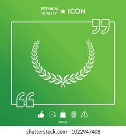 Laurel wreath. Element for yor design