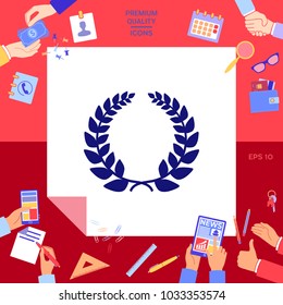 Laurel wreath, element for yor design