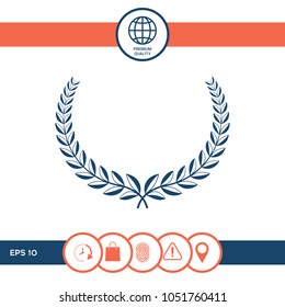 Laurel wreath. Element for yor design