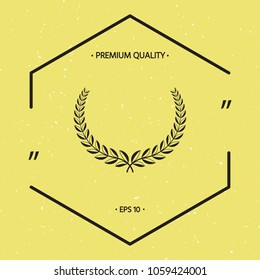 Laurel wreath. Element for yor design