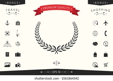 Laurel wreath. Element for yor design