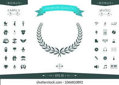 Laurel wreath. Element for yor design