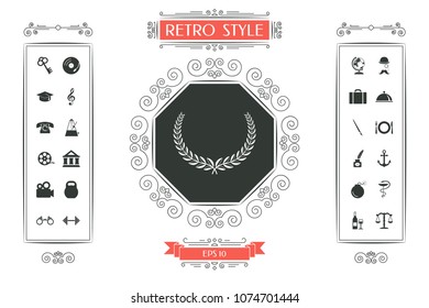 Laurel wreath. Element for yor design
