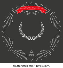 Laurel wreath. Element for yor design