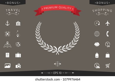 Laurel wreath. Element for yor design