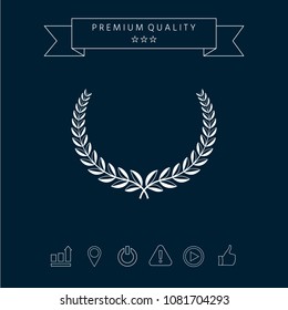 Laurel wreath. Element for yor design