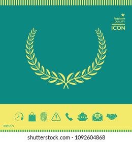 Laurel wreath. Element for yor design