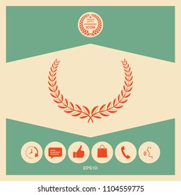 Laurel wreath. Element for yor design