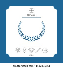 Laurel wreath. Element for yor design