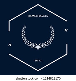 Laurel wreath. Element for yor design