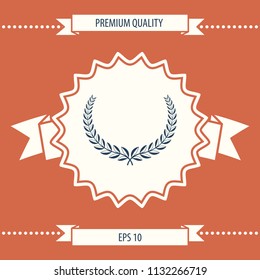 Laurel wreath. Element for yor design