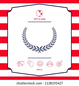 Laurel wreath. Element for yor design