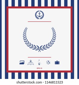 Laurel wreath. Element for yor design