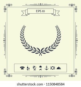 Laurel wreath. Element for yor design